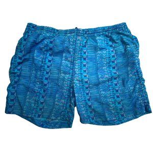 Vintage 90's Shorts Swimwear G2000 Mens Size XL Abstract Teal Green Shorts
